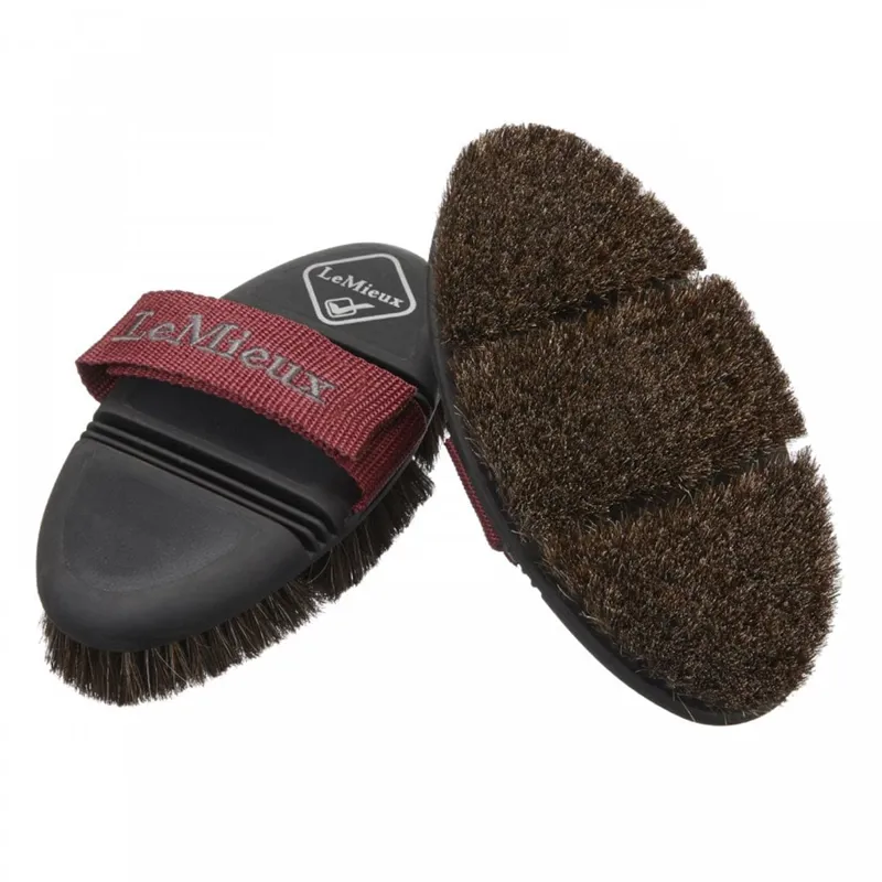 LeMieux Flexi Horse Hair Body Brush - Black